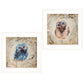 Set Of Two Wonder Years Owls 1 White Framed Print Wall Art