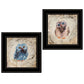 Set Of Two Wonder Years Owls Black Framed Print Wall Art