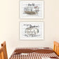 Set Of Two Stays at Grandmas 1 White Framed Print Wall Art
