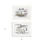 Set Of Two Stays at Grandmas 1 White Framed Print Wall Art