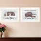 Set Of Two Farm Christmas 1 White Framed Print Wall Art