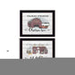 Set Of Two Farm Christmas Black Framed Print Wall Art