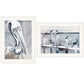 Set Of Two Pelican Party White Framed Coastal Wall Art