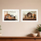 Set Of Two By Grace 1 White Framed Print Kitchen Wall Art