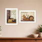 Set Of Two What I Love Most 1 White Framed Print Kitchen Wall Art