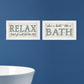 Set Of Two Bath Relax 1 White Framed Print Bathroom Wall Art