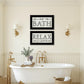 Set Of Two Bath Relax 2 Black Framed Print Bathroom Wall Art