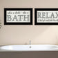 Set Of Two Bath Relax 2 Black Framed Print Bathroom Wall Art
