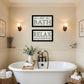 Set Of Two Bath Relax 3 Black Framed Print Bathroom Wall Art
