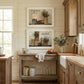 Set Of Two Blessed Gathering 1 White Framed Print Kitchen Wall Art