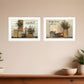 Set Of Two Blessed Gathering 1 White Framed Print Kitchen Wall Art