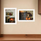 Set Of Two Let Your Light Shine 1 White Framed Print Wall Art
