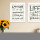 Set Of Two Loads of Fun 1 White Framed Print Bathroom Wall Art