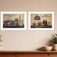 Set Of Two Family Forever White Framed Print Wall Art