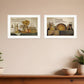 Set Of Two May Our Hearts Be warm 1 White Framed Print Kitchen Wall Art