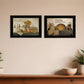 Set Of Two May Our Hearts Be Warm 2 Black Framed Print Kitchen Wall Art