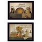 Set Of Two May Our Hearts Be warm 3 Black Framed Print Kitchen Wall Art