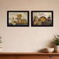 Set Of Two May Our Hearts Be warm 3 Black Framed Print Kitchen Wall Art