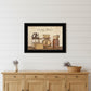 Set Of Two Candlelight and Flowers 2 Black Framed Print Wall Art
