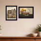 Grateful and Blessed Black Framed Print Kitchen Wall Art