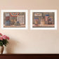 Set Of Two Sweet Land of Liberty 2 White Framed Print Wall Art
