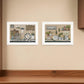 Set Of Two Farmhouse Kitchen 1 White Framed Print Kitchen Wall Art