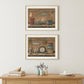 Set Of Two Shelf Treasures 1 White Framed Print Wall Art