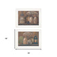 Set Of Two Love Never Fails 1 White Framed Print Wall Art