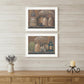 Set Of Two Love Never Fails 1 White Framed Print Wall Art