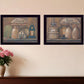 Set Of Two Love Never Fails 3 Black Framed Print Wall Art