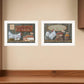 Set Of Two Home Grown 1 White Framed Print Wall Art