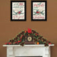 Set Of Two All Heart Come Home for Christmas 2 Black Framed Print Wall Art