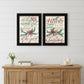 Set Of Two All Heart Come Home for Christmas 2 Black Framed Print Wall Art