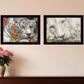 Set Of Two Tiger Lily Dandy Lion 3 Black Framed Print Wall Art