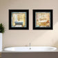Set Of Two A Bit of Bubbly 2 Black Framed Print Bathroom Wall Art