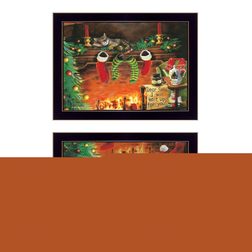 Set Of Two Ive Been A Good Boy 3 Black Framed Print Wall Art