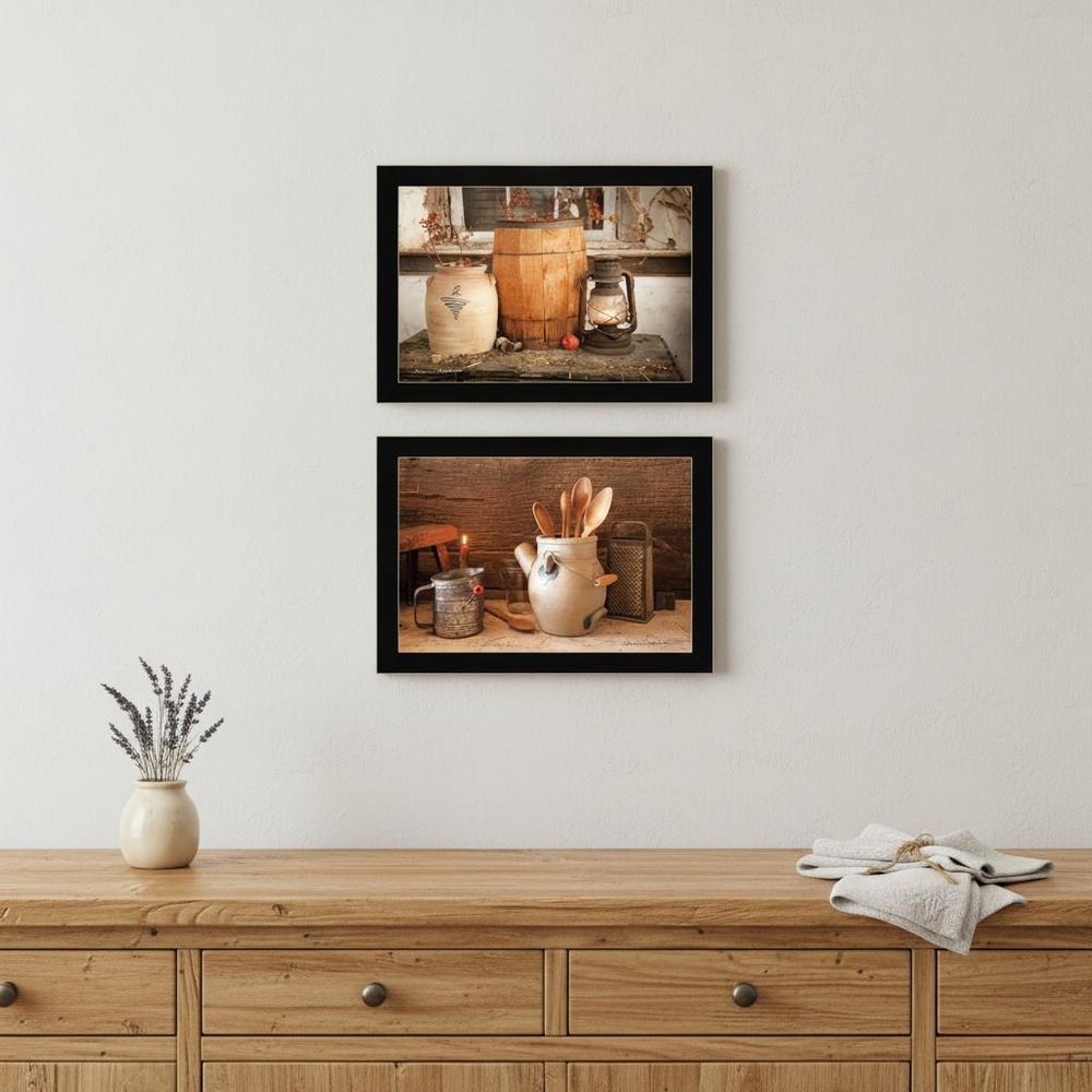Set Of Two The Nail Keg 3 Black Framed Print Wall Art