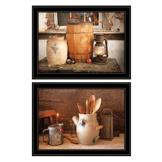 Set Of Two The Nail Keg 5 Black Framed Wall Art