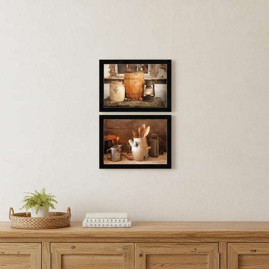 Set Of Two The Nail Keg 6 Black Framed Print Wall Art