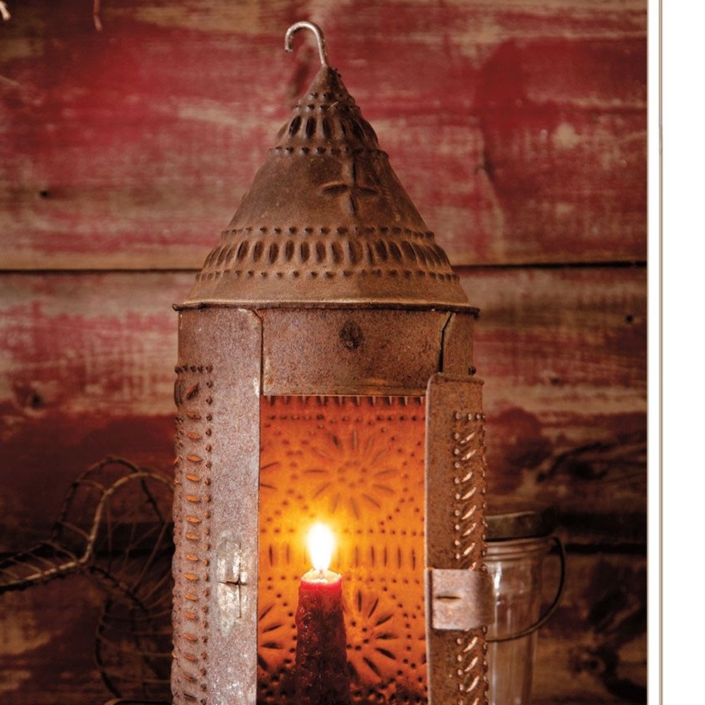 Set Of Two Innkeepers Lantern 1 White Framed Print Wall Art