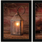Set Of Two Innkeepers Lantern 3 Black Framed Print Wall Art