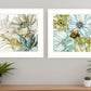 Set Of Two Sea Glass 1 White Framed Print Wall Art