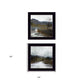 Set Of Two Winter Landscape Black Framed Print Wall Art
