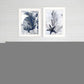 Set Of Two Ocean 1 White Framed Print Wall Art