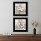 Set Of Two Transitional Blooms 2 Black Framed Print Wall Art