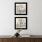 Set Of Two Transitional Blooms 3 Black Framed Print Wall Art