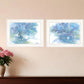 Set Of Two Morning Glory 1 White Framed Print Wall Art