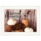 Harvest Blessings 1 White Framed Print Kitchen Wall Art