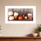 Welcome Pumpkin Shelf 1 White Framed Print Wall Art