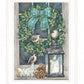 Winter Wreath 1 White Framed Print Wall Art